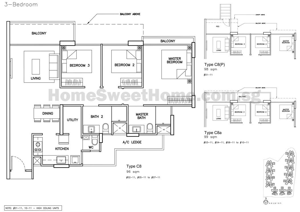 type c8 floorplans