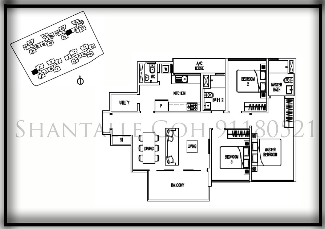 Twin fountains ec floor plans 3 bedroom vista