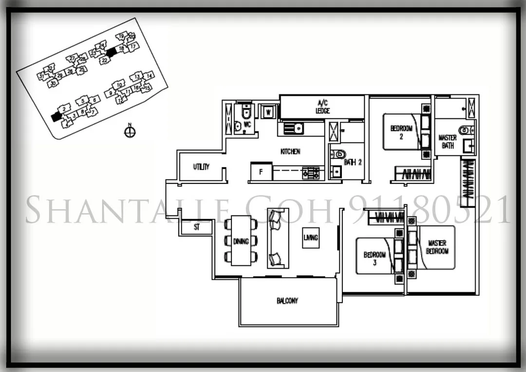 Twin fountains ec floor plans 3 bedroom vista