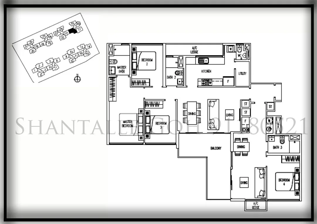 Twin fountains floor plans 4 dual key Trio