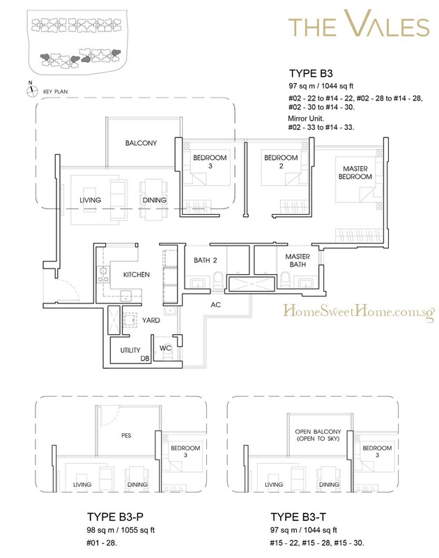 SingHaiYi Vales Condo Floor Plans