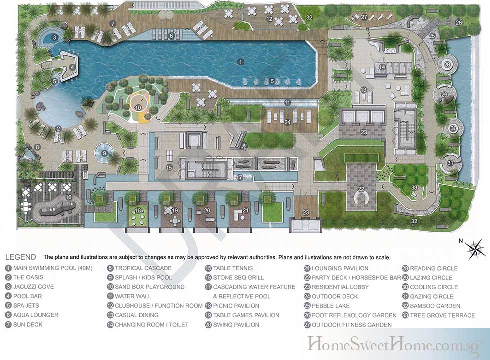 City Gate Facilities Site Plan at 6th Storey