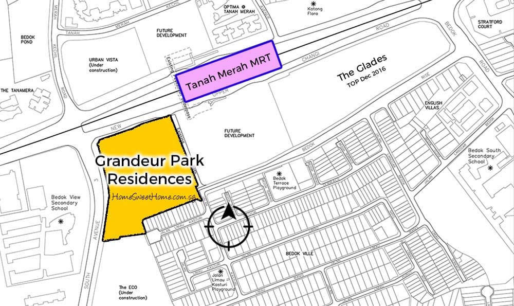 Grandeur Park Residences Showflat Location