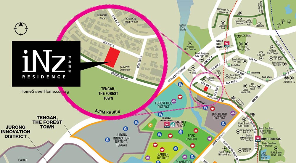 Inz Residence Showflat Location