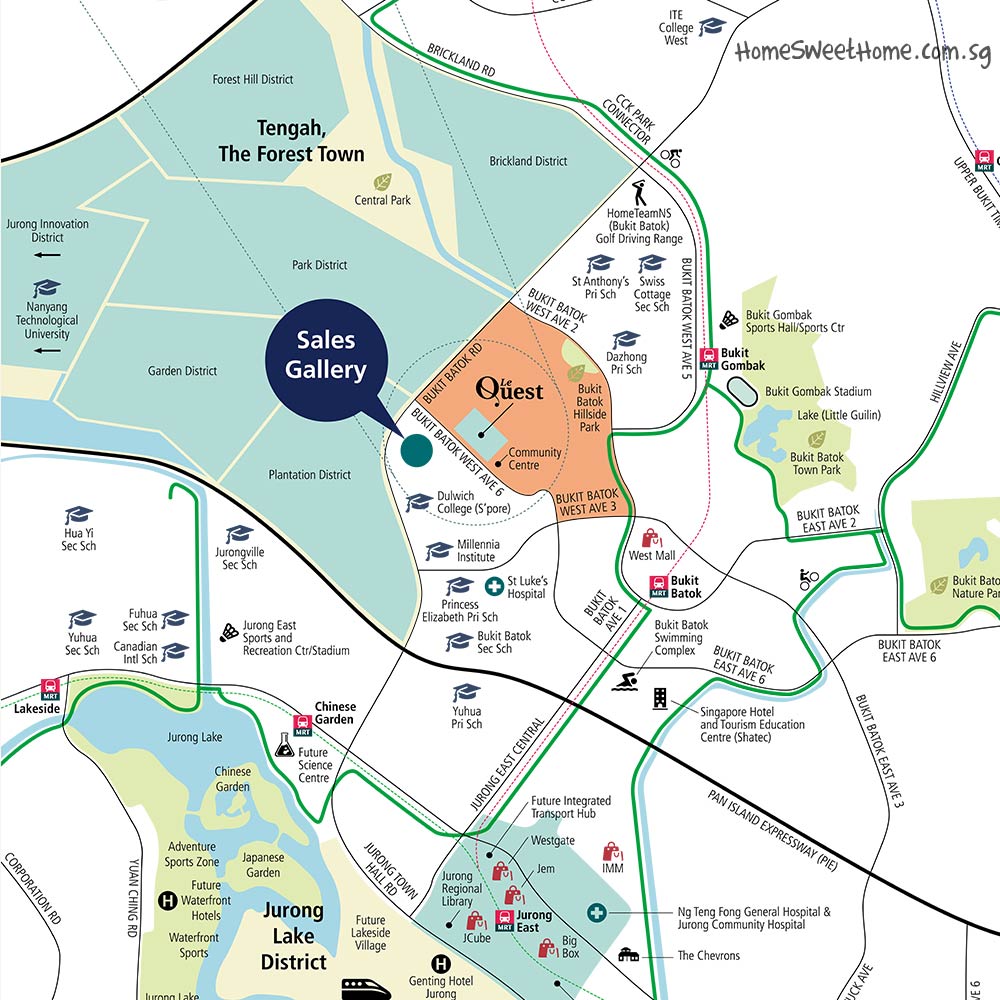 Le Quest Location Map