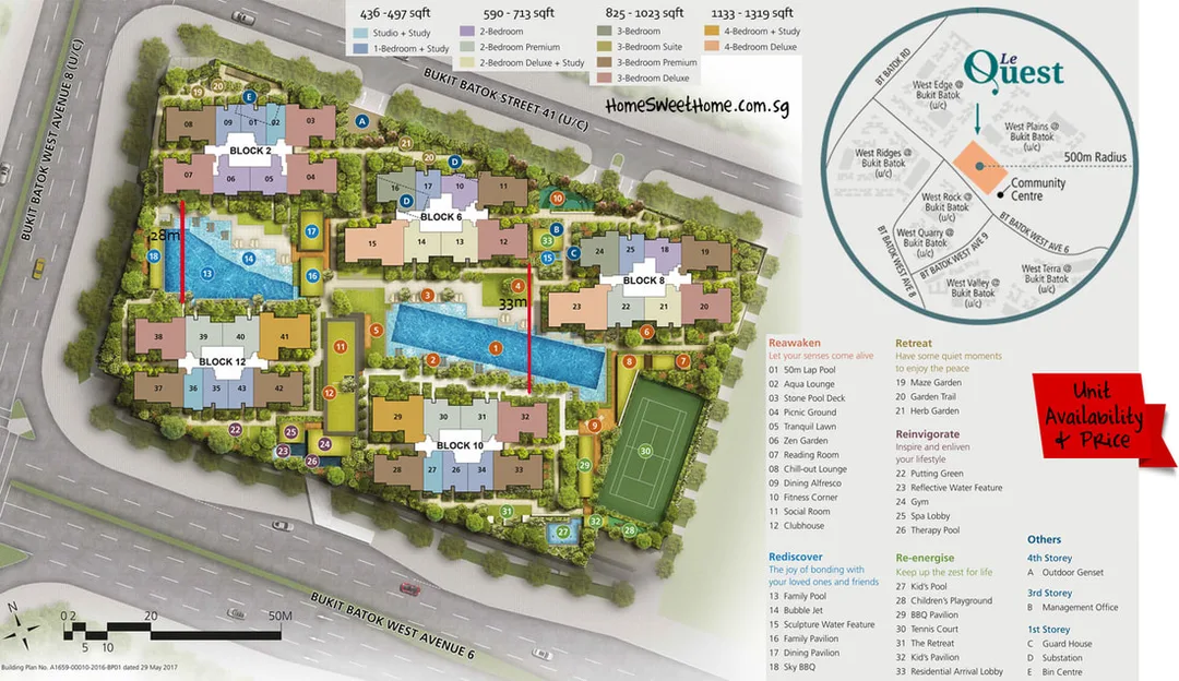 LE QUEST site plan