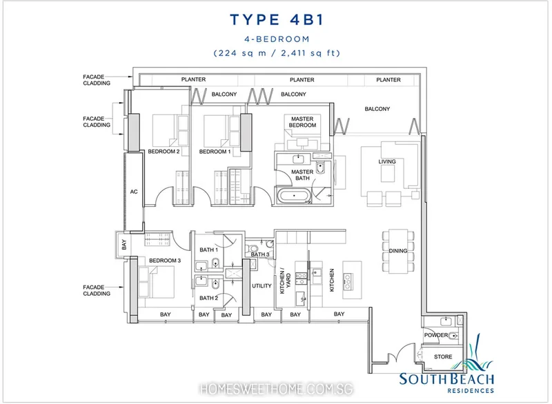 South-Beach-Residences-Floor-Plans-4-Bedroom-4b1