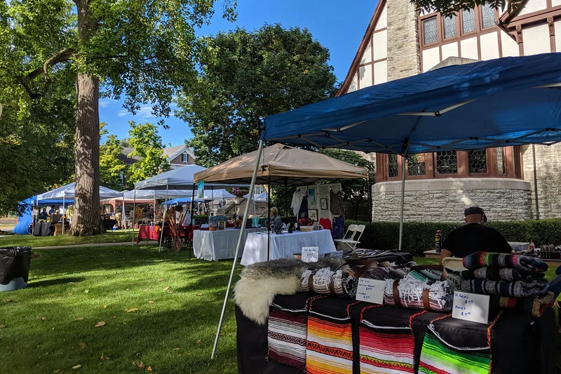 Vendor tents sell on Hayner Grounds