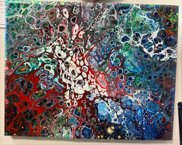 Paint Pour – 2 canvas At-Home Kit