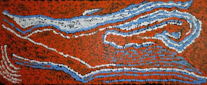 Tommy Watson 60x150cm Acrylic on linen