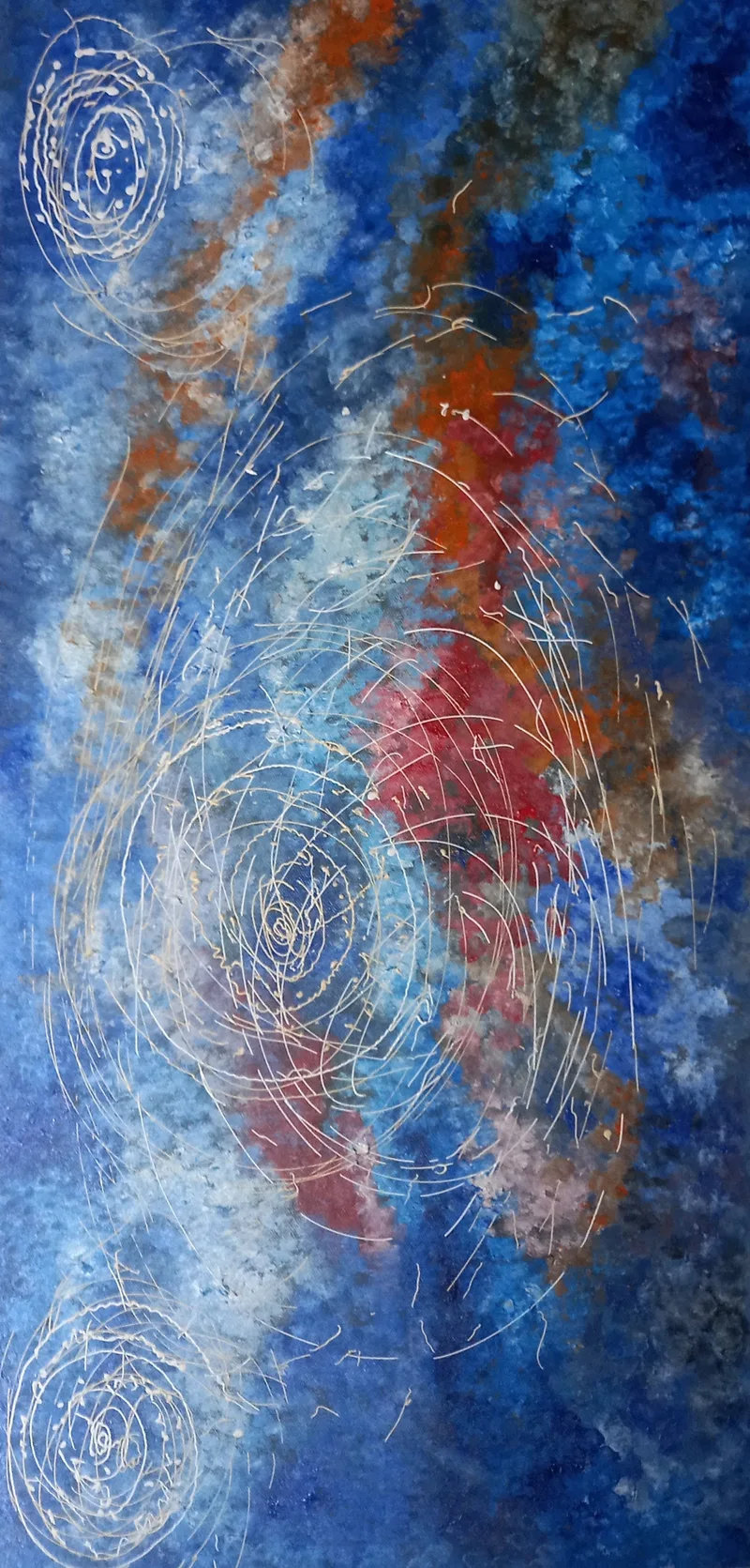 Eddy Zabba  57x115cm The Big Flood Plains acrylic on canvas/linen blend with matt varnish