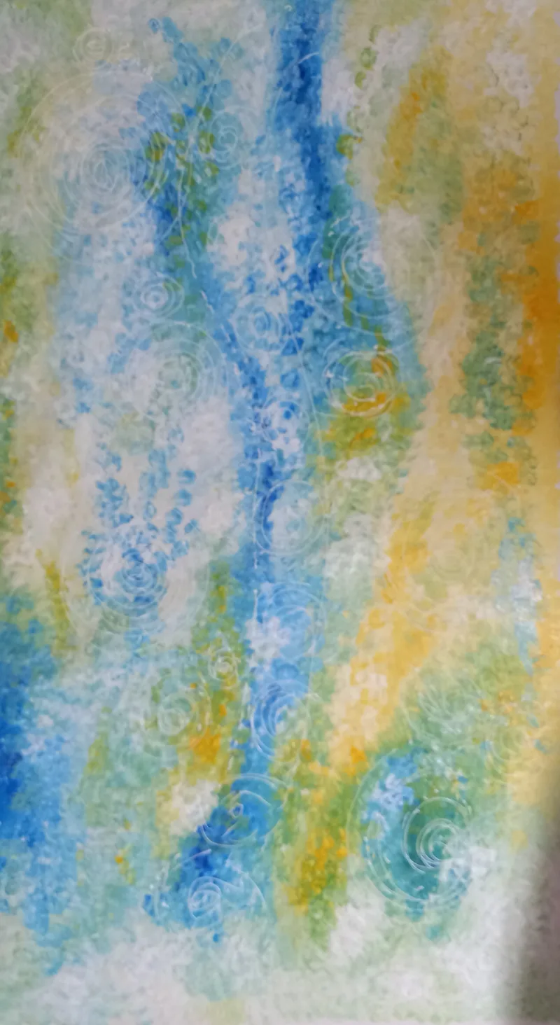 Eddy Zabba 72x128cm The Great Herd Migration Acrylic on canvas/linen blend with matt varnish
