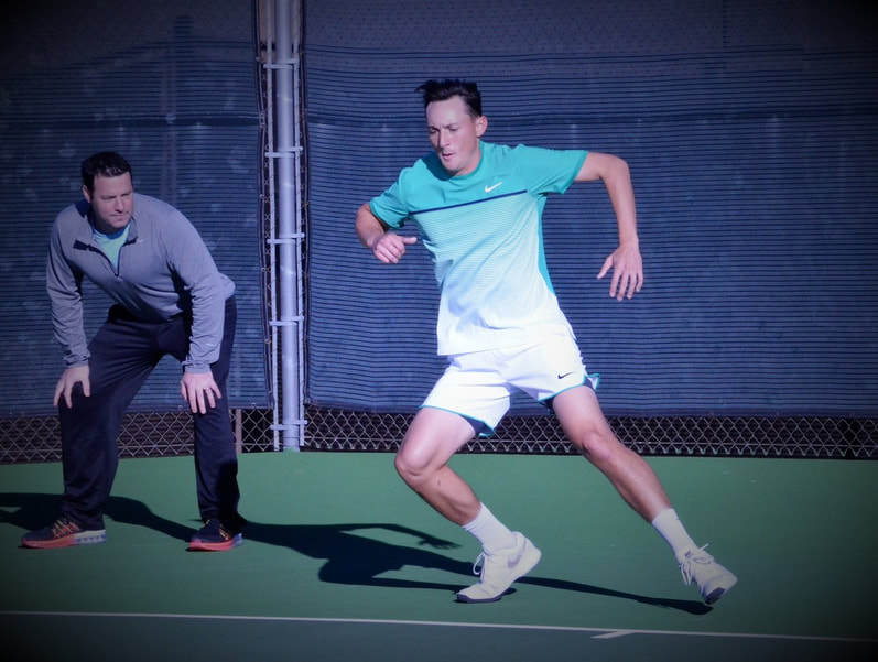 Mark Kovacs training an athlete