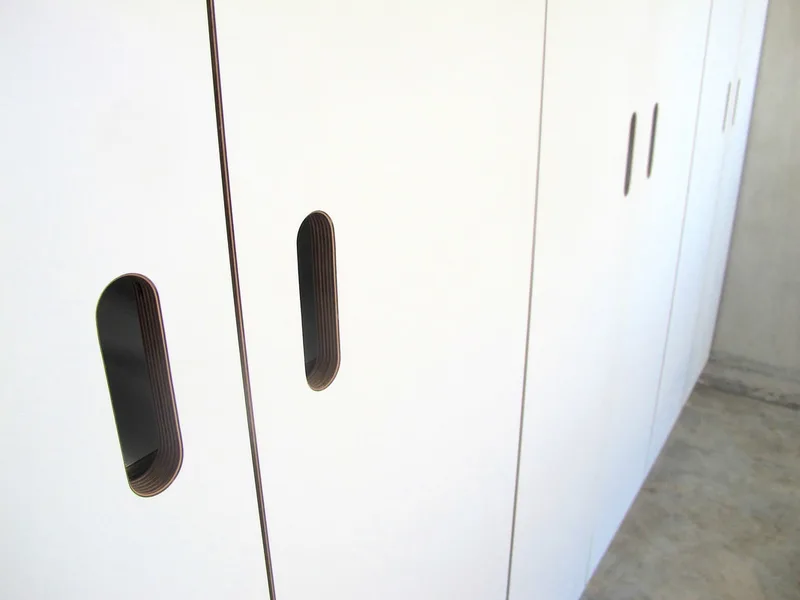 Wardrobes  in contemporary studio living space  in North London