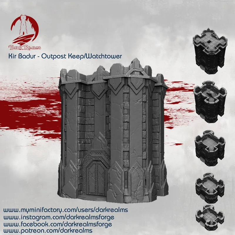 Kir Badur (Dwarf) watch tower 10mm