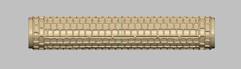 Big cobblestone with 2 borderstone roller