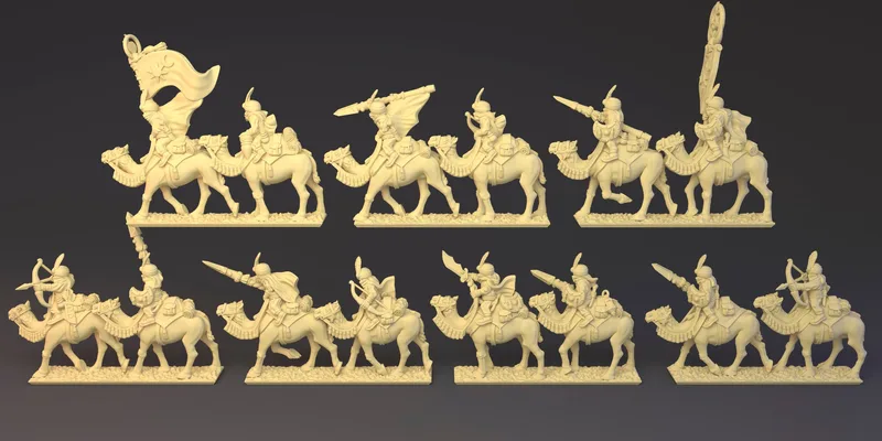 Araby Camel Rider unit in 10mm scale