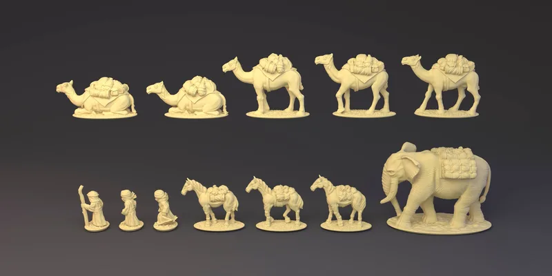 Araby Caravan in 10mm scale