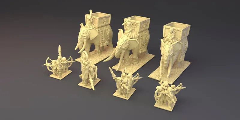 Araby Elaphant unit in 10mm scale