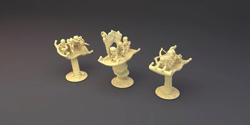 Araby Flying Carpet unit in 10mm scale