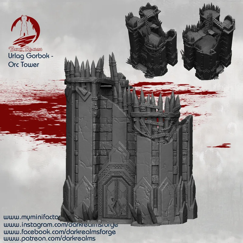 Urlag Gorbok - Orc Tower in 10mm