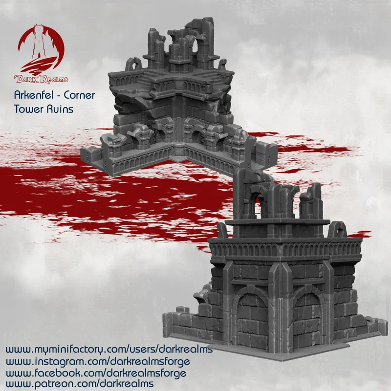 Arkenfel Ruined Wall Corner tower