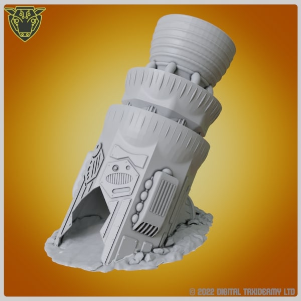 Crashed Spaceship Dice Tower