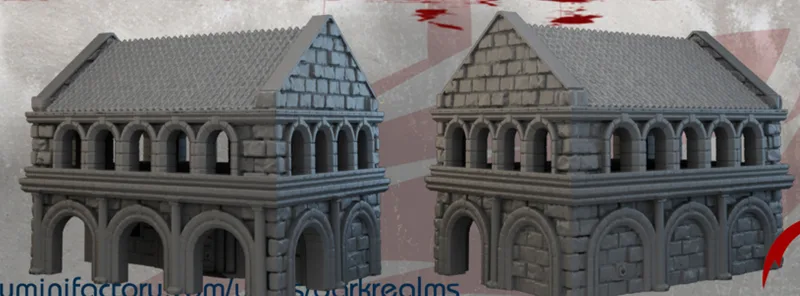 Arkenfel Ivory Citadel Building 3V1 10mm