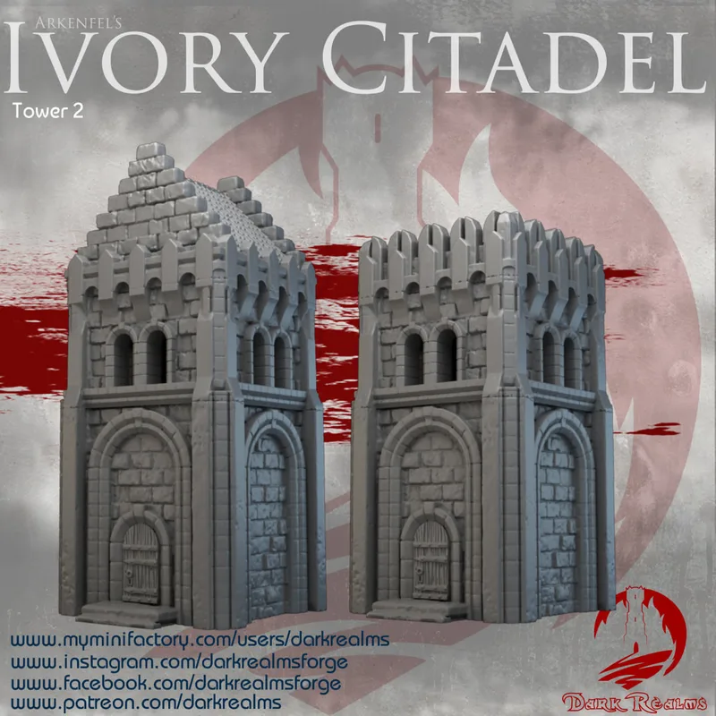 Arkenfel Ivory Citadel Tower 2 10mm