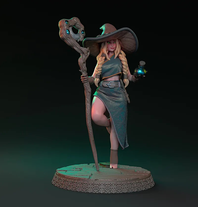 Witch Alana Rotesfeld miniature