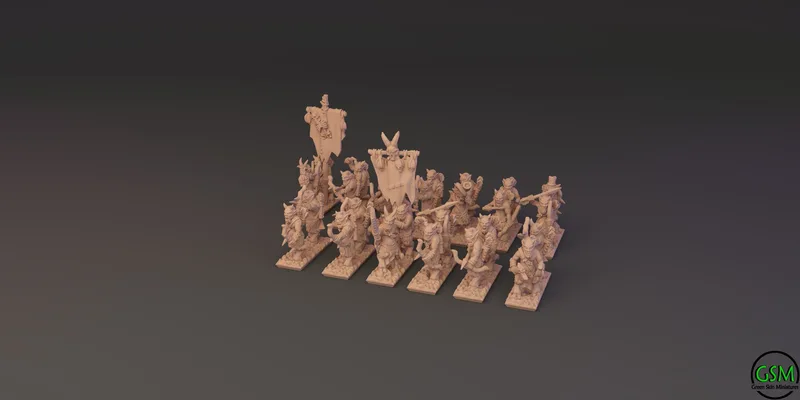 Beast Herd Archers unit 10mm