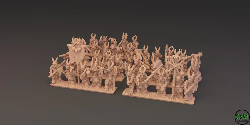 Bestigor unit 10mm Scale