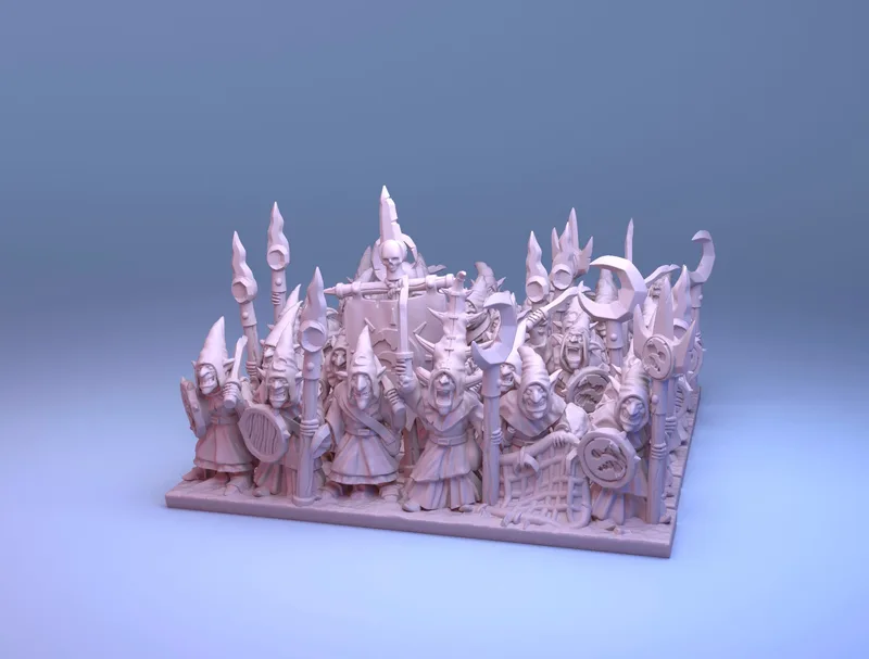 Goblin Spearman unit 10mm scale