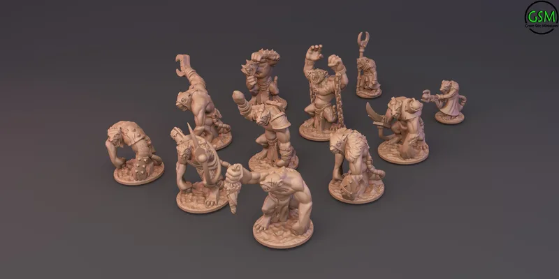 Ratmen Ogre unit 10mm Scale