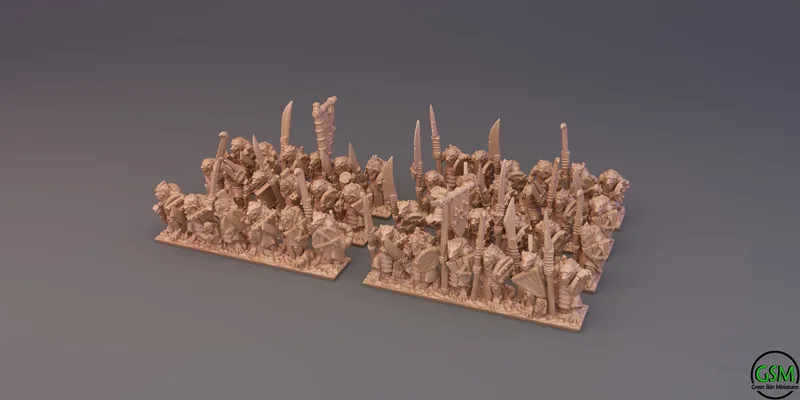Ratmen Clanrats Unit 10mm Scale