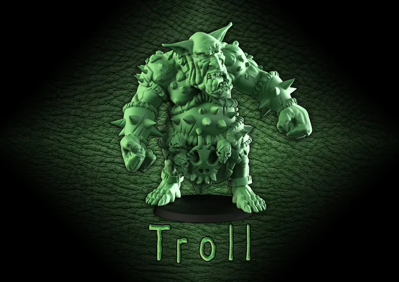 Fantasy Football Orc Team Troll
