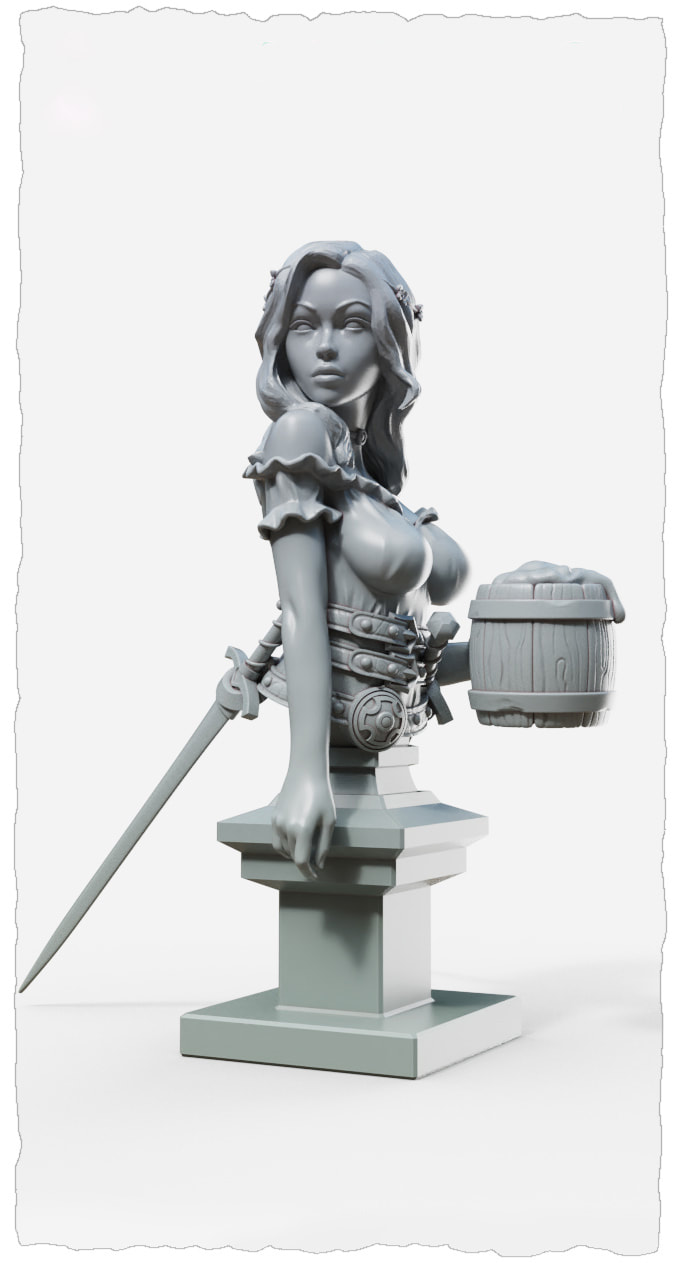 Jalissa Bust miniature