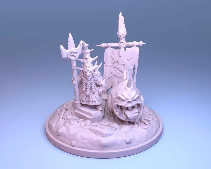 Goblin Warboss 10mm