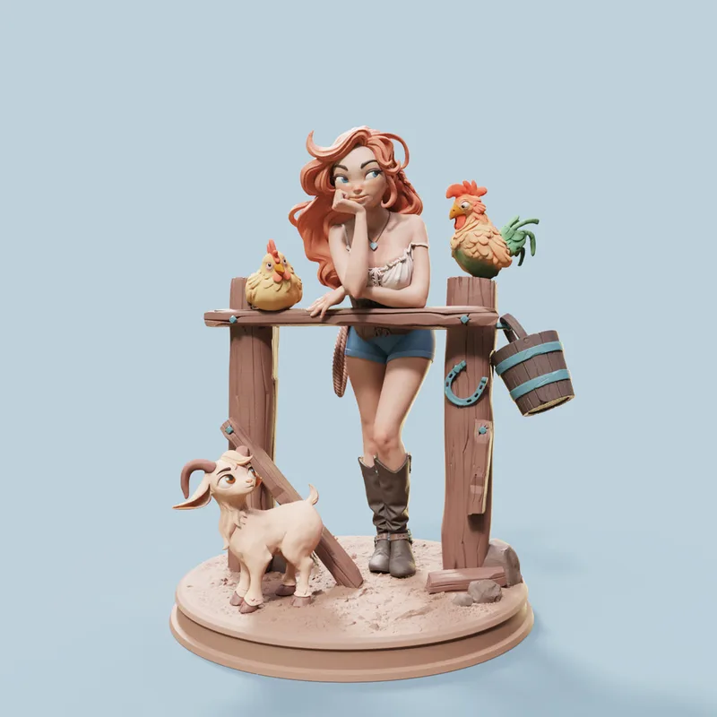 Farm Girl Nerissa V2 miniature