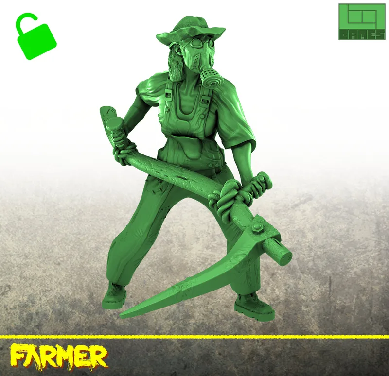 Sci fi Farmer miniature