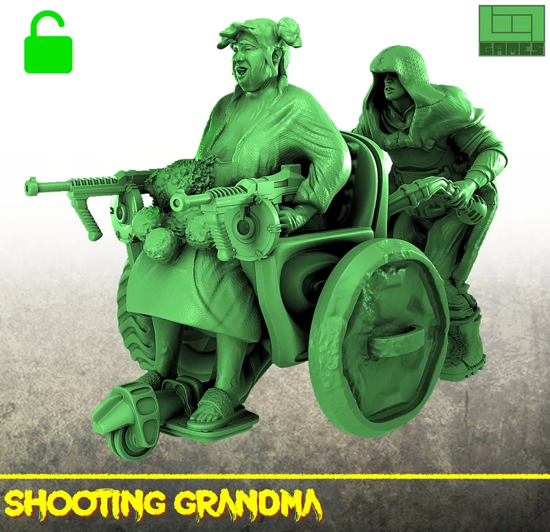 Sci fi Grandma miniature