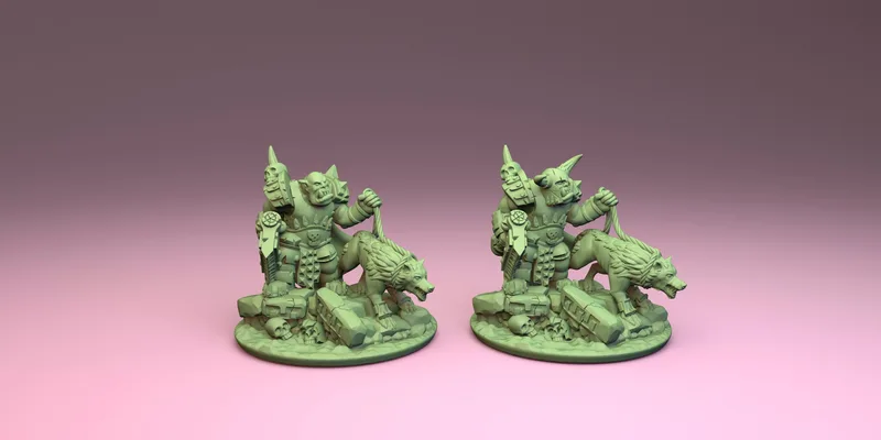 Orc Warboss in 10mm scale