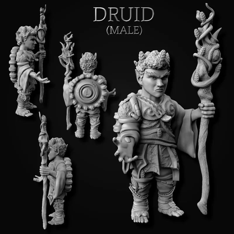 Gnomish Adventure miniature Male set