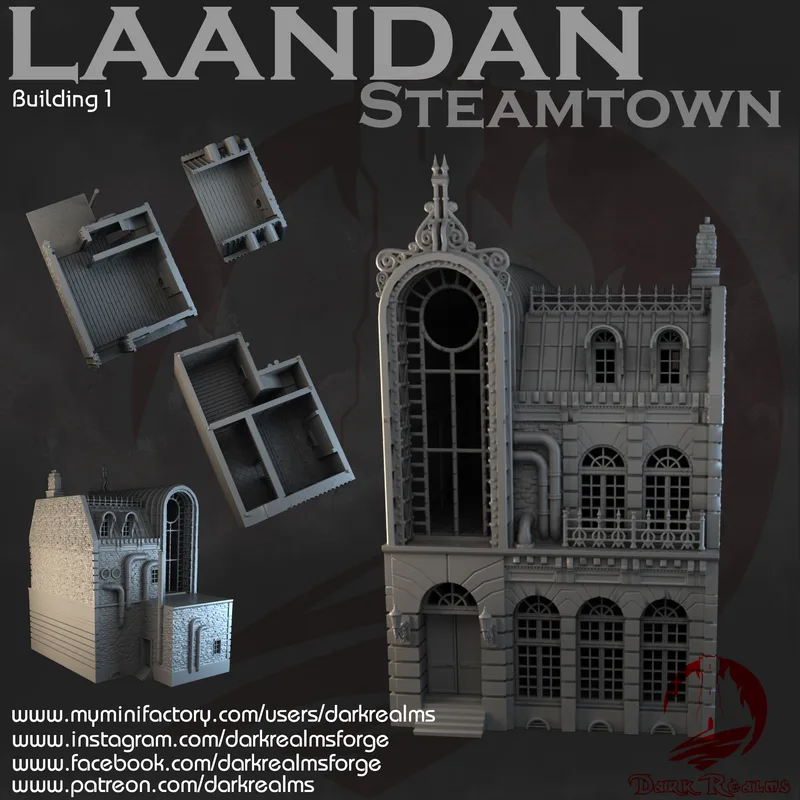 Laandan Steamtown Building 1 10mm