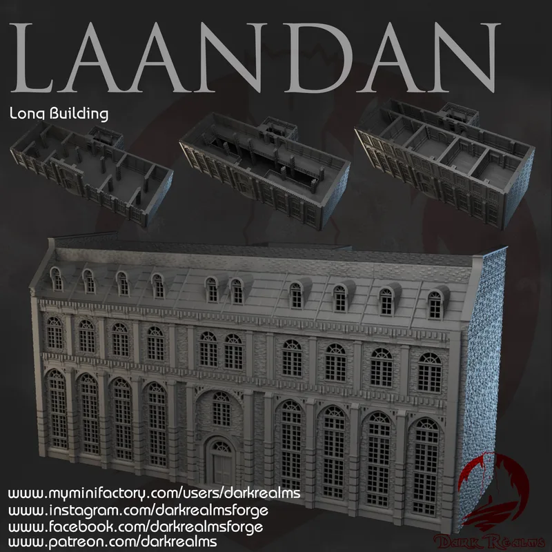 Laandan Steamtown Long Building 10mm