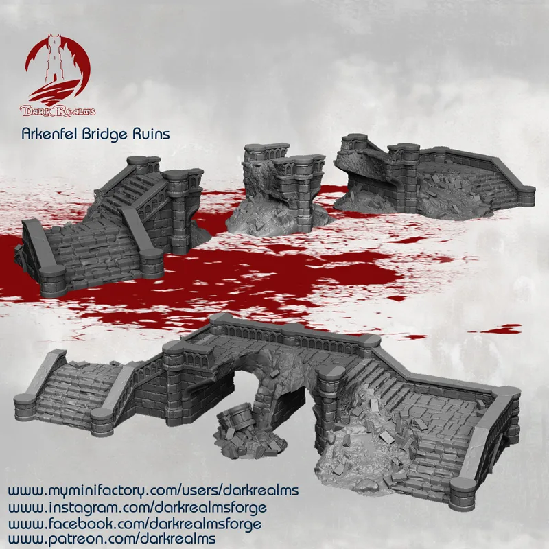 Arkenfel Ruined Bridge 2 10mm