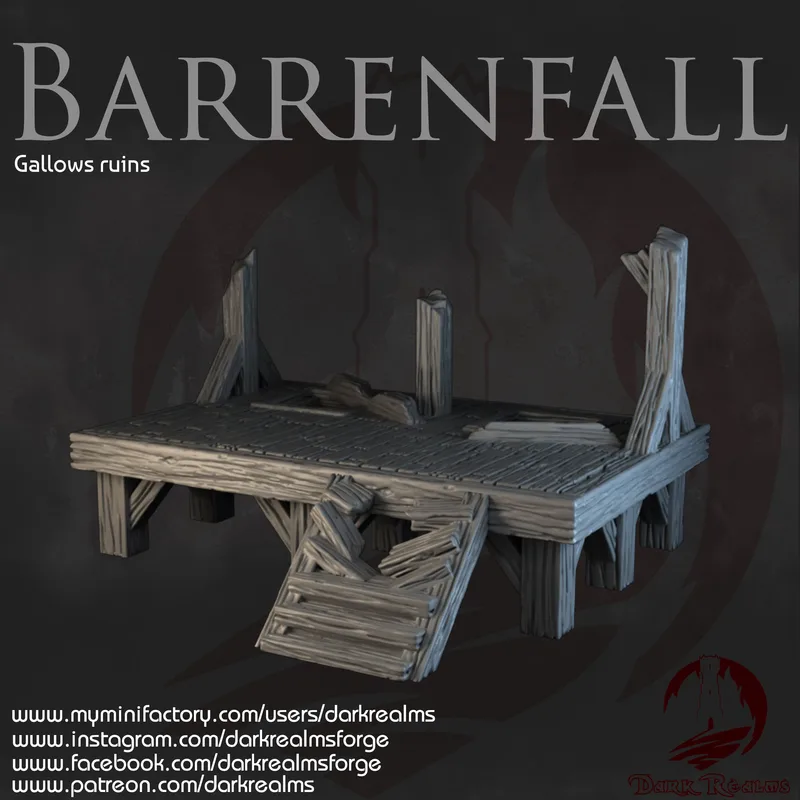 Barrenfall Ruined Gallows 10mm