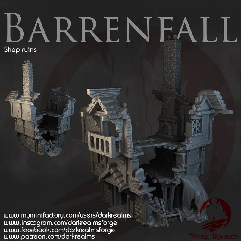 Barrenfall Shop Ruins 10mm