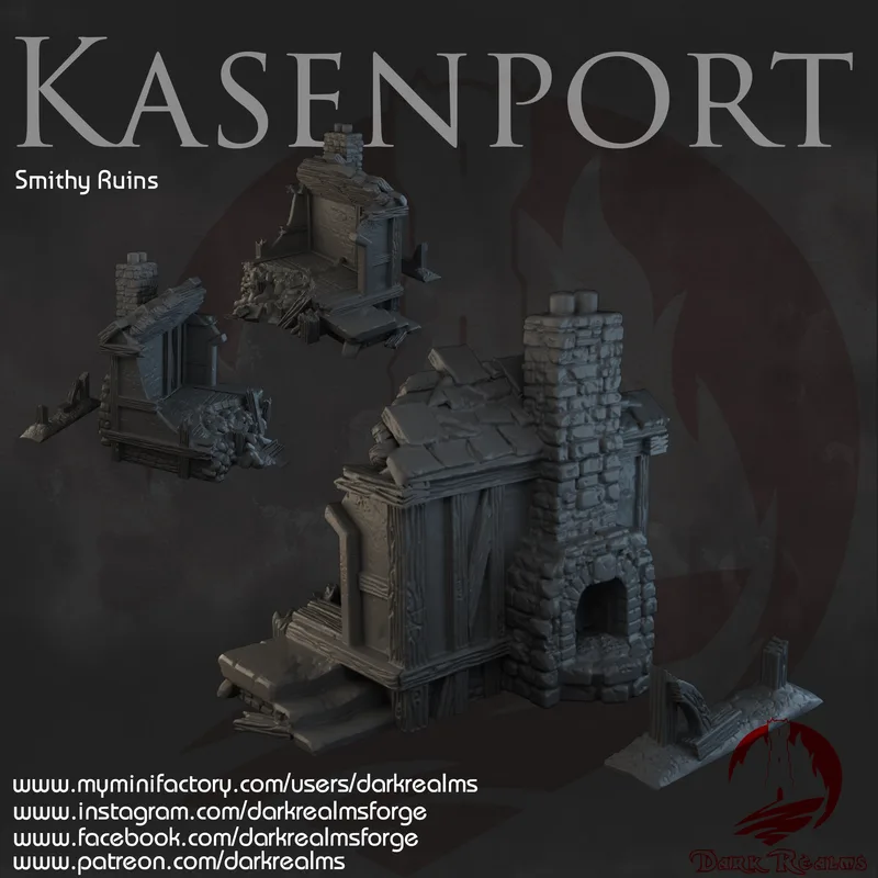 Kasenport Smithy Ruins 10mm