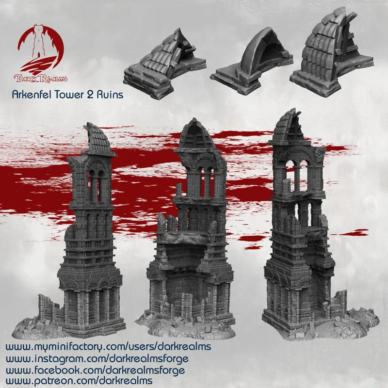 Arkenfel Ruined Tower 2 10mm